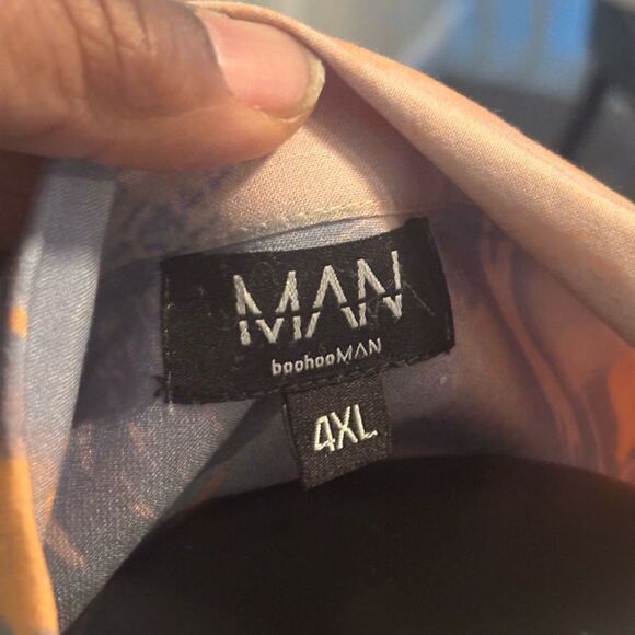 Stylish Men’s Orange and Blue Top - Picture 6 of 6